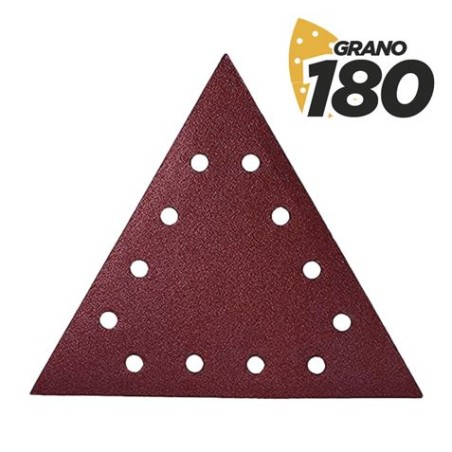 Blim Pack de 5 Lijas con Velcro para Lijadora BL0223 - Grano 180 - Formato Triangular