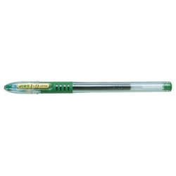 Pilot Boligrafo de Gel G1 Grip - Recargable - Grip de Goma - Punta de Bola 0.5mm - Trazo 0.3mm - Cuerpo Transparente - Color Ver
