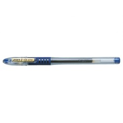 Pilot Boligrafo de Gel G1 Grip - Recargable - Grip de Goma - Punta de Bola 0.5mm - Trazo 0.3mm - Cuerpo Transparente - Color Azu