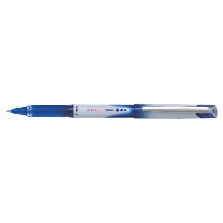 Pilot Boligrafo de Tinta Liquida V Ball Grip 05 - Punta de Bola Conica 0.5mm - Trazo 0.3mm - Grip de Goma - Color Azul