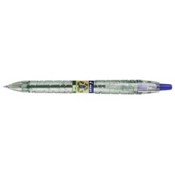 Pilot Boligrafo de Bola Retractil B2P Ecoball BeGreen - Punta Redonda 1mm - Trazo 0.27mm - 86,64% de Plastico Reciclado - Recarg