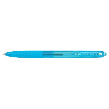 Pilot Boligrafo de Bola Retractil SuperGrip G - Punta Redonda 1.0mm - Trazo 0.4mm - Tinta de Aceite - Grip Ergonomico - Color Tu