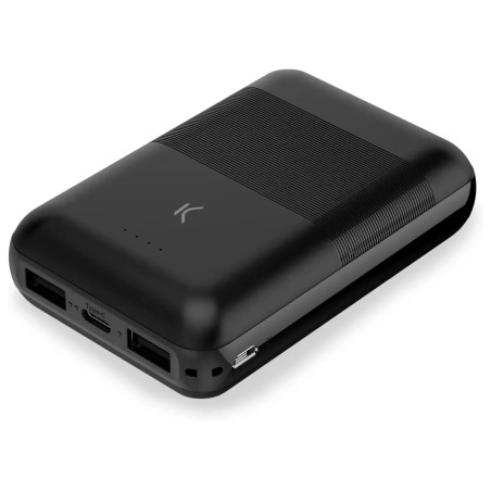 Ksix Mini Bateria Externa/Power Bank 10000mAh - Carga Simultanea - 1x USB-A , 1x USB-C