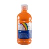 Milan Botella de Tempera - 500ml - Tapon Dosificador - Secado Rapido - Mezclable - Color Naranja