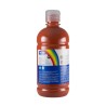 Milan Botella de Tempera - 500ml - Tapon Dosificador - Secado Rapido - Mezclable - Color Marron