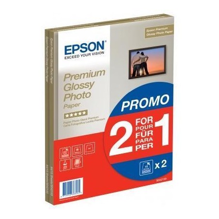 Epson C13S042169 Papel Fotografico A4 255gr - Acabado Brillante - 30 Hojas - para Impresoras de Tinta