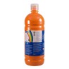 Milan Botella de Tempera - 1000ml - Tapon Dosificador - Secado Rapido - Mezclable - Color Naranja