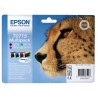 Epson T0715 Pack de 4 Cartuchos de Tinta Originales - C13T07154012