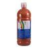 Milan Botella de Tempera - 1000ml - Tapon Dosificador - Secado Rapido - Mezclable - Color Marron