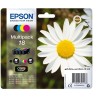 Epson T1806 (18) Pack de 4 Cartuchos de Tinta Originales - C13T18064012