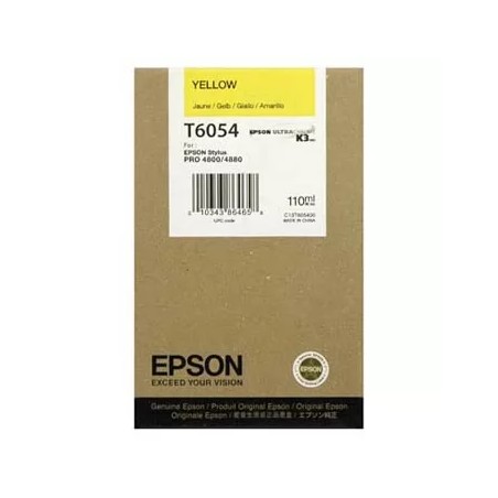 Epson T6054 Amarillo Cartucho de Tinta Original - C13T605400
