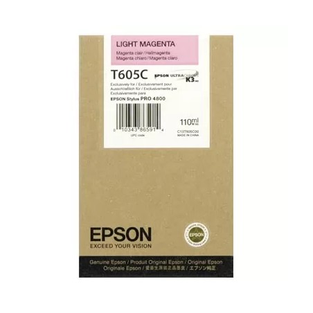 Epson T605C Magenta Light Cartucho de Tinta Original - C13T605C00