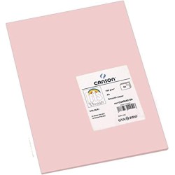 Canson Guarro Pack de 50 Cartulinas Iris A4 de 185g - 21x29.7cm - Color Rosa