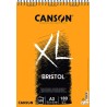 Canson Album Espiral XL Bristol Extraliso de 50 Hojas - 29.7x21 - 180gr - Color Blanco
