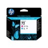 HP 72 Cabezal de Impresion Original - Cyan y Magenta - C9383A