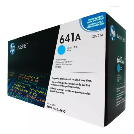 HP C9721A Cyan Cartucho de Toner Original - 641A