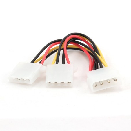 Gembird Cable Alimentacion Molex 5.25"/M-2x5.25" 0.20m