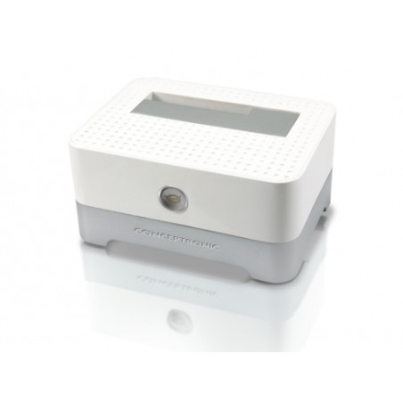Conceptronic Caja Externa para Discos Duros - Sata 2,5"/3.5" y SSD - USB 3.0 - 5Gps - Blanco/Gris