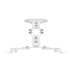 Aisens Soporte Universal Giratorio - Inclinable de Techo para Proyector - Hasta 13.5Kg - Color Blanco