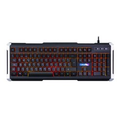 Cromad G550 Teclado Gaming - Retroiluminacion Multicolor - 19 Teclas Antighosting - Laterales Metalicos
