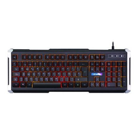 Cromad G550 Teclado Gaming - Retroiluminacion Multicolor - 19 Teclas Antighosting - Laterales Metalicos