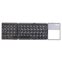 Cromad Mini Teclado Plegable Bluetooth 3.0 con Touchpad - 64 Teclas - Diseño Slim
