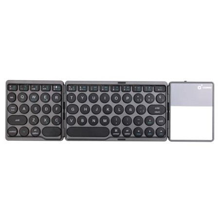 Cromad Mini Teclado Plegable Bluetooth 3.0 con Touchpad - 64 Teclas - Diseño Slim