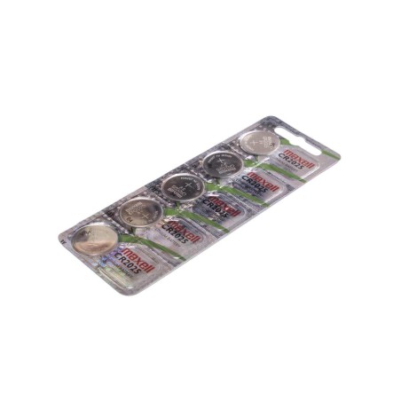 Maxell Pack de 5 Pilas Litio de Boton CR2025 3V