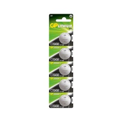 GP Lithium Pack de 5 Pilas Litio de Boton CR2430 3V
