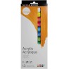 Daler Rowney Simply Pack de 12 Pinturas Acrilicas - Secado Rapido - Optima Cobertura - Colores Mezclables 12ml - Colores Surtido