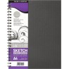 Daler Rowney Simply Cuaderno de Dibujo A4 - Cubierta Rigida con Encuadernacion en Espiral - 100g/m2 - Color Blanco