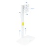 Tooq Soporte Mesa Pantallas Giratorio Inclinacion 17-27" - Color Blanco