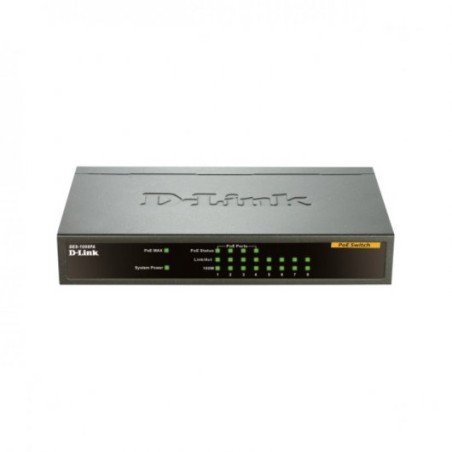 D-Link Switch 8 Puertos PoE 10/100Mbps