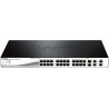 D-Link Switch Semigestionable PoE 24 Puertos Fast Ethernet + 2 Puertos Gigabit + 2 Puertos Combo