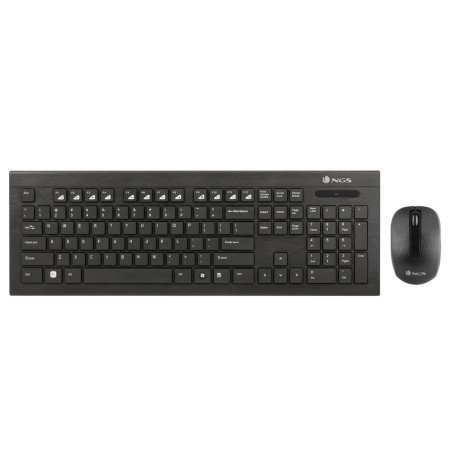 NGS DragonFly Pack Inalambrico USB Teclado Multimedia + Raton 1200dpi 3 Botones - Color Negro