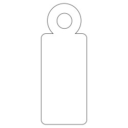 Apli Etiquetas Colgantes Blancas 9 x 24mm 200 U.