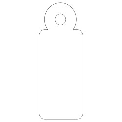 Apli Etiquetas Colgantes Blancas 13 x 34mm 200 U.