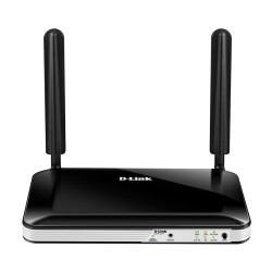 D-Link Router Inalambrico 4G LTE WiFi - Hasta 150Mbps - 4 Puertos RJ45 10/100 Mbps - 2 Antenas Externas - Color Negro