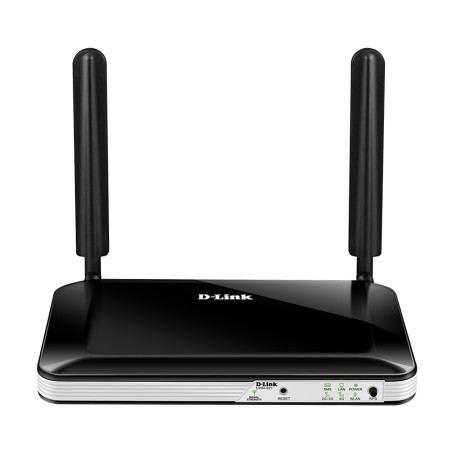 D-Link Router Inalambrico 4G LTE WiFi - Hasta 150Mbps - 4 Puertos RJ45 10/100 Mbps - 2 Antenas Externas - Color Negro