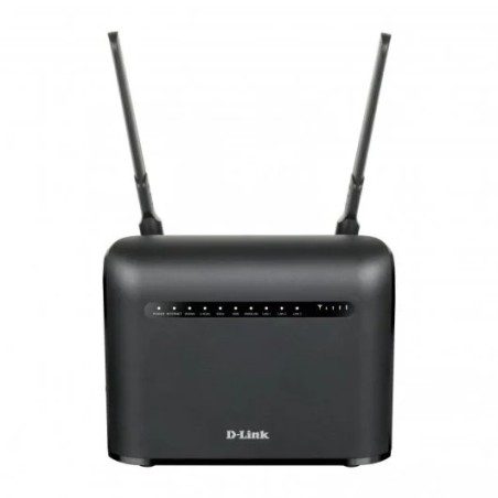 D-Link Router 4G LTE Cat4 WiFi AC1200 Dual Band - Velocidad hasta 1200 Mbps - 2 Antenas Externas - 3 Puertos RJ-45