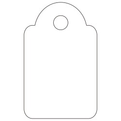 Apli Etiquetas Colgantes Blancas 15 x 24mm 200 U.