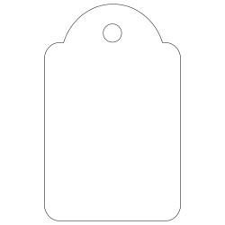 Apli Etiquetas Colgantes Blancas 22 x 35mm 100 U.