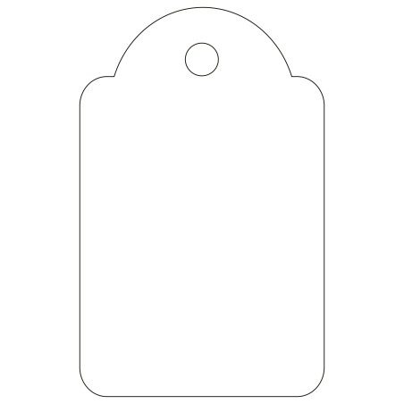 Apli Etiquetas Colgantes Blancas 22 x 35mm 100 U.