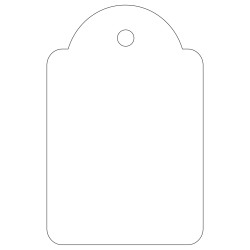 Apli Etiquetas Colgantes Blancas 28 x 43mm 100 U.