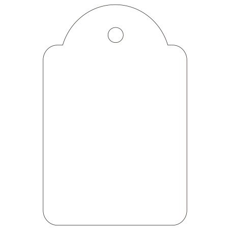 Apli Etiquetas Colgantes Blancas 28 x 43mm 100 U.