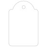 Apli Etiquetas Colgantes Blancas 28 x 43mm 100 U.