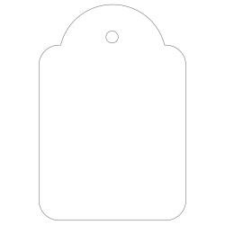 Apli Etiquetas Colgantes Blancas 36 x 53mm 100 U.