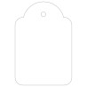 Apli Etiquetas Colgantes Blancas 36 x 53mm 100 U.