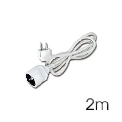 Elbat Cable de Alimentacion Alargador Macho a Hembra 2m