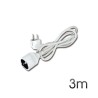 Elbat Cable de Alimentacion Alargador Macho a Hembra 3m